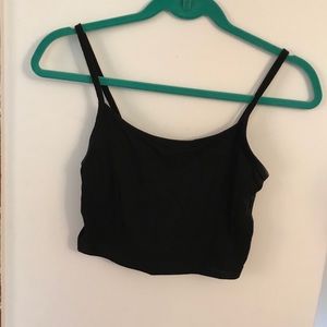 Basic black crop top